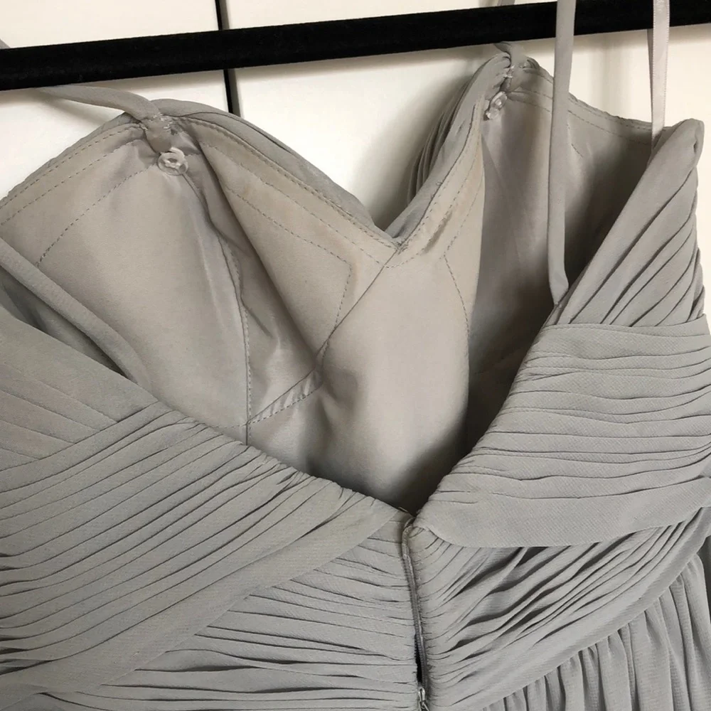 Woman's Wtoo Gray Bridesmaids Dress - Picture 6 of 8